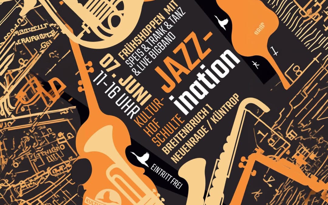 Jazzfrühschoppen am 7. Juni 2026 – mit JAZZINATION